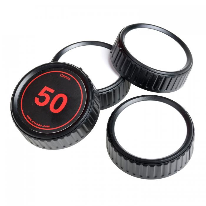 Camera Protectors - Caruba Writable Rear Lens Cap Kit Canon (4 pieces) - quick order from manufacturer