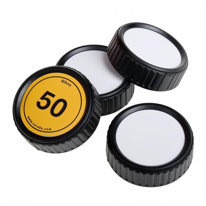Camera Protectors - Caruba Writable Rear Lens Cap Kit Nikon (4 pieces) - quick order from manufacturer
