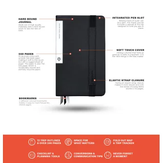 New products - WANDRD THE TRAVEL JOURNAL Black - quick order from manufacturer