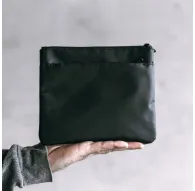 WANDRD Pouch - Black, Waterproof Tarpaulin, Lifetime Warranty, 23x19cm