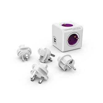 AC Adapters, Power Cords - Allocacoc PowerCube ReWirable USB + 3x Plug - quick order from manufacturer