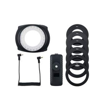 Makro fotografēšana - JJC LED-48IO Macro LED Right Light Ring Flash - ātri pasūtīt no ražotāja