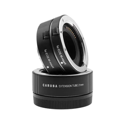 Caruba Extension Tube Set Canon M Serie Aluminium ETS CMA