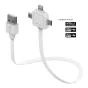 Vairs neražo - Allocacoc Power USB Cable 3-in-1 80cm White