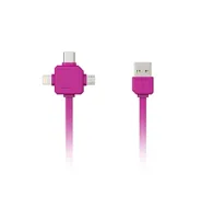 AC Adapters, Power Cords - Allocacoc 3-in-1 USB-kabel Rose - quick order from manufacturerAC Adapters, Power Cords - Allocacoc 3-in-1 USB-kabel Rose - quick order from manufacturer