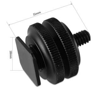 Rigu aksesuāri - SmallRig 1631 Cold Shoe Adpt w/ 3/8 - 1/4 Thread (2 gab.) - быстрый заказ от производителя