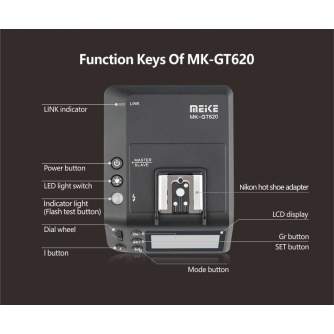 Sortimenta jaunumi - Meike MK-GT620 TTL Transceiver Sony - ātri pasūtīt no ražotāja