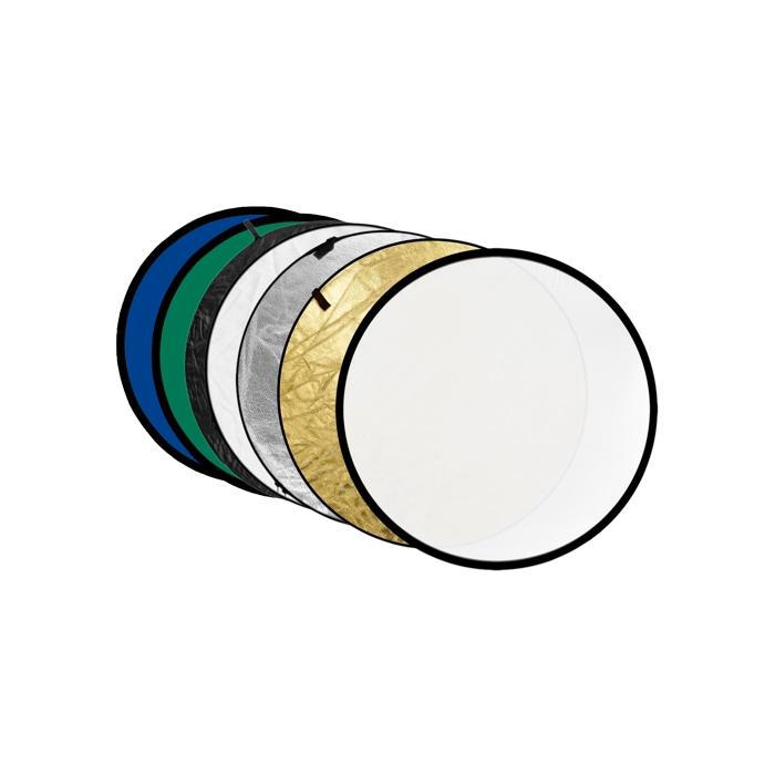 Foldable Reflectors - Godox 7-in-1 Reflector Gold, Silver, Black, White, Transparent, Blue, Green - 80cm - quick order from manufacturer