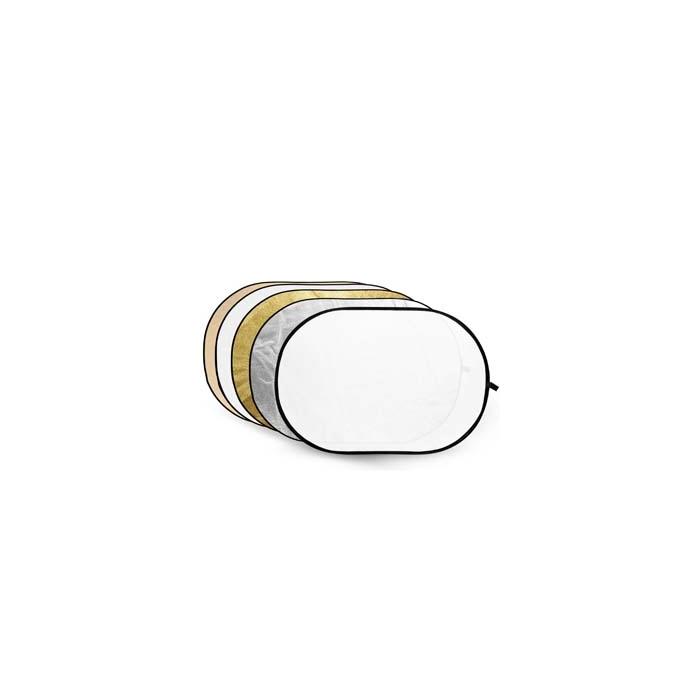 Складные отражатели - Godox 5-in-1 Gold, Silver, Soft Gold, White, Transparant Reflector disc - 80 x 120cm - быстрый заказ от пр