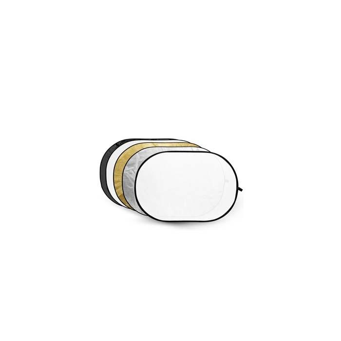 Складные отражатели - Godox 5-in-1 Gold, Silver, Black, White, Transparent Reflector Disc - 150X200cm - быстрый заказ от произво