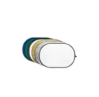 Складные отражатели - Godox 7-in-1 Gold, Silver, Black, White, Translucent, Blue, Green Reflector disc - 100x150cm - быстрый закСкладные отражатели - Godox 7-in-1 Gold, Silver, Black, White, Translucent, Blue, Green Reflector disc - 100x150cm - быстрый зак