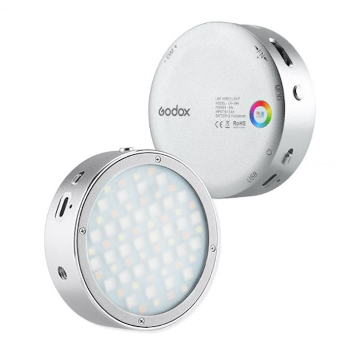 New products - Godox R1 RGB Round Head LED Silver - quick order from manufacturer
