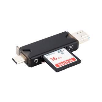 New products - JJC CR-UTC3 BLACK USB 3.0 Card Reader - quick order from manufacturer