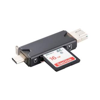 Sortimenta jaunumi - JJC CR-UTC3 GRAY USB 3.0 Card Reader - ātri pasūtīt no ražotāja