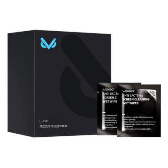 New products - VSGO anti bacteria screen cleaning wipes kit (60 stuks) - quick order from manufacturer