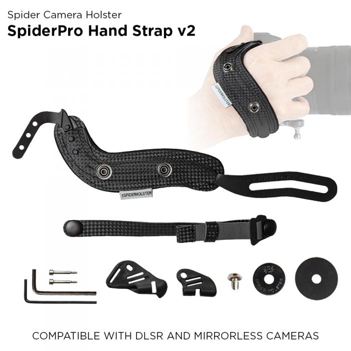 Sortimenta jaunumi - Spider SpiderPro V2 Hand Strap Graphite - ātri pasūtīt no ražotāja
