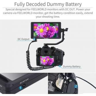 Sortimenta jaunumi - Feelworld FZ100 dummy battery A7III to DC - ātri pasūtīt no ražotāja