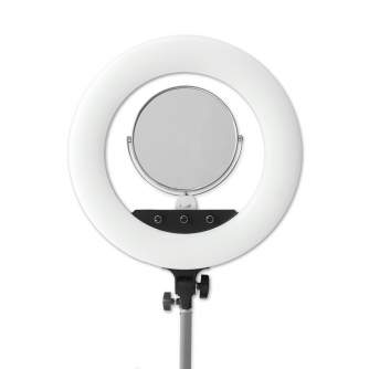 New products - Caruba RGB Round Vlogger 18 inch LED Set with Bag - White - quick order from manufacturer