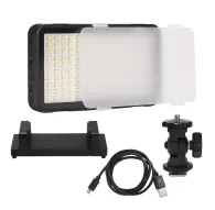 LED Phone Light - Godox LEDM150 Smartphone LED Lamp, 150 LEDs, CRI 95 - quick order from manufacturerLED Phone Light - Godox LEDM150 Smartphone LED Lamp, 150 LEDs, CRI 95 - quick order from manufacturer