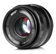 Объектив Meike MK 35мм f/1.4 для систем Fujifilm X, передний вид с яркой диафрагмой f/1.4 и многослойным покрытием для четкой съемки портретов и в условиях низкой освещенностиОбъектив Meike MK 35мм f/1.4 для систем Fujifilm X, передний вид с яркой диафрагмой f/1.4 и многослойным покрытием для четкой съемки портретов и в условиях низкой освещенности