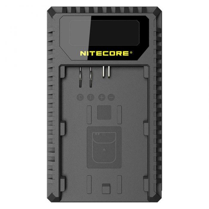 Chargers for Camera Batteries - Nitecore UCN1 Charger for Canon LP-E6(N) + LP-E8 with indicator + USB - quick order from manufacturer