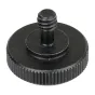 Sortimenta jaunumi - Caruba Adapter Screw 1/4"M - 1/4"F with Metal Grip - Black - ātri pasūtīt no ražotāja
