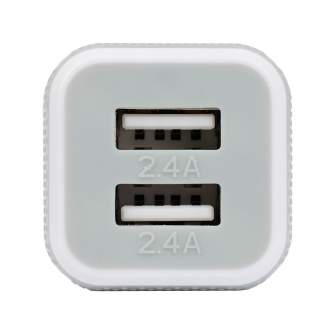 Portatīvie akumulatori - Caruba Duo USB Car Charger 4.8 amp White - ātri pasūtīt no ražotāja