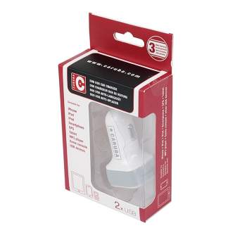 Power Banks - Caruba Duo USB Car Charger 4.8 amp White - quick order from manufacturer