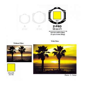 Square and Rectangular Filters - Cokin Filter Z001 Yellow - quick order from manufacturer