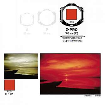 Square and Rectangular Filters - okin Filter Z003 Red - quick order from manufacturer