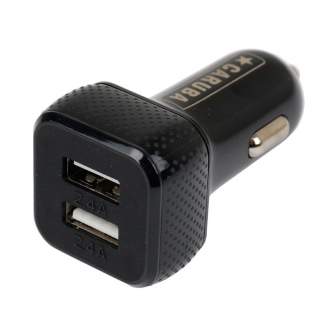 Power Banks - Caruba Duo USB Car Charger 4.8 amp Black - quick order from manufacturer