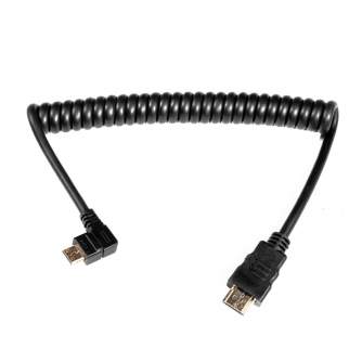 Rigu aksesuāri - Caruba HDMI-MiniHDMI Spring Wire Angled - купить сегодня в магазине и с доставкой