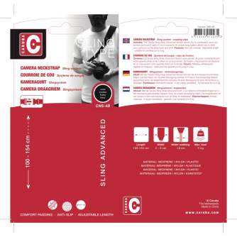 Sortimenta jaunumi - Caruba Sling Strap Advanced Version (Black + Red) - ātri pasūtīt no ražotāja