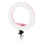 New products - Caruba Round Vlogger 18 inch LED Set Economy met Tas - Roze - quick order from manufacturer