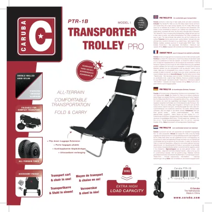 Caruba Pro Trolley I Zwart PTR 1B