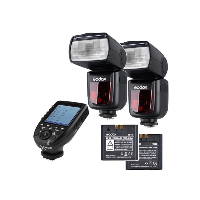 Flashes On Camera Lights - Godox Speedlite V860II Fuji Duo X-PRO Trigger Kit - quick order from manufacturer