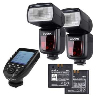 Kameras zibspuldzes - Godox Speedlite V860II Olympus/Panasonic Duo X-PRO Trigger Kit - ātri pasūtīt no ražotāja
