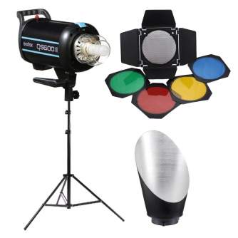 Studijas zibspuldžu komplekti - Godox QS600II Background KIT - купить сегодня в магазине и с доставкой