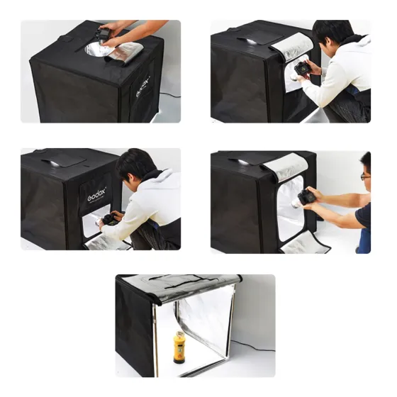 Godox Portable Triple Light Led Ministudio L60x60x60cm LST60