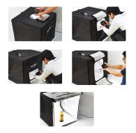 Light Cubes - Godox Portable Triple Light LED Ministudio L80x80x80cm - buy today in store and with deliveryLight Cubes - Godox Portable Triple Light LED Ministudio L80x80x80cm - buy today in store and with delivery