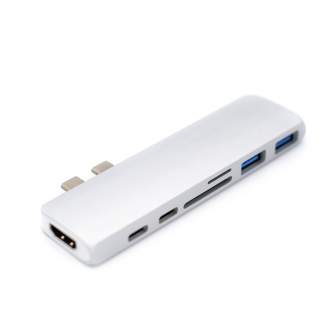 Новые товары - Caruba Duo Hub voor USB-C Grijs - быстрый заказ от производителя