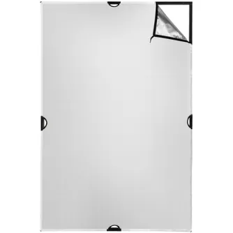 Отражающие панели - Westcott Scrim Jim Cine 2 in 1 Zilver/Wit Bounce Doek (1.2 x 1.8m) 1989 - быстрый заказ от производителя