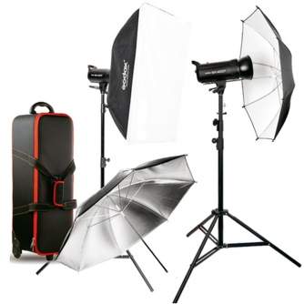 Studijas zibspuldžu komplekti - Godox SKII400 Studio Flash Kit 400-E - быстрый заказ от производителя