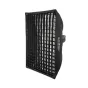 Godox Paraplu Softbox Bowens 60x60 с сеткой - собранный софтбокс для профессиональной портретной съемки, вид спереди