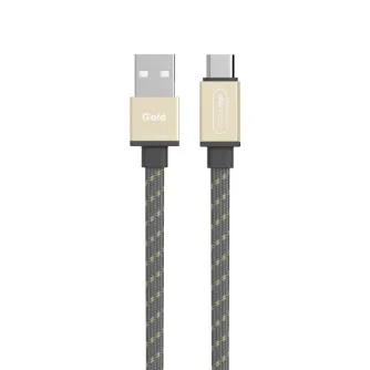 AC adapteri, strāvas vadi - Allocacoc USB kabelis USB-C Flat Gold - ātri pasūtīt no ražotāja