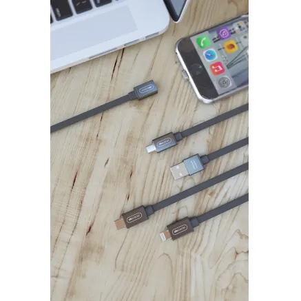 Allocacoc USB Kabel | Lightning Magnet Grijs 10764GY/LGHTMG