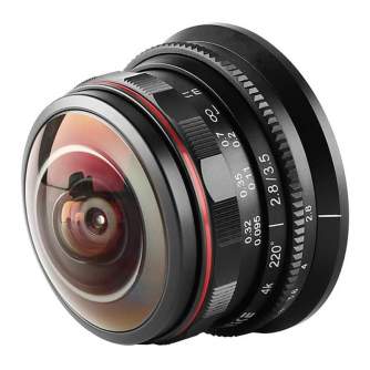 Lenses - Meike 3.5mm F2.8 Wide Angle Fisheye Lens for MFT-mount - quick order from manufacturer