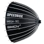 Софтбоксы - SMDV Speedbox Mega-90 Deep Softbox 90cm Zilver Bowens Mount - быстрый заказ от производителя