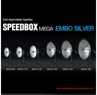 Softboksi - SMDV Speedbox Mega-110 Deep Softbox 110cm Silver Bowens Mount - ātri pasūtīt no ražotājaSoftboksi - SMDV Speedbox Mega-110 Deep Softbox 110cm Silver Bowens Mount - ātri pasūtīt no ražotāja