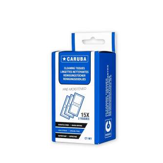 Caruba cleaning cloths (6 boxes in counter display packaging, 30 cloths per box)